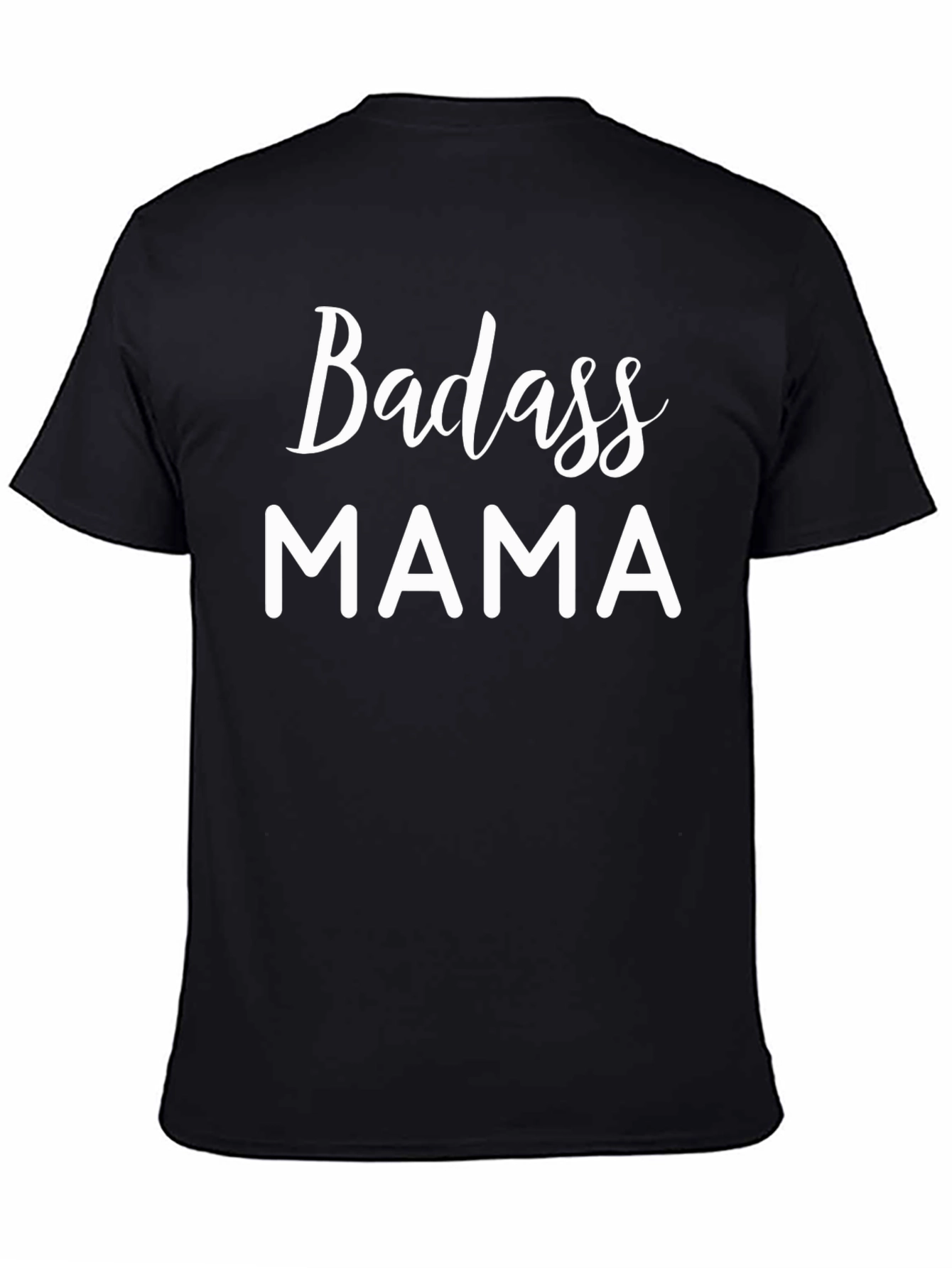 Badass Mama Graphic Tee - Black Cotton T-Shirt