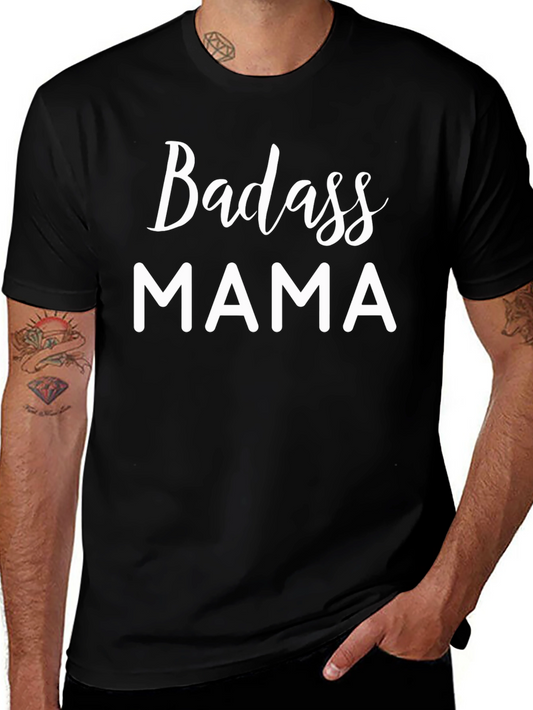 Badass Mama Graphic Tee - Black Cotton T-Shirt