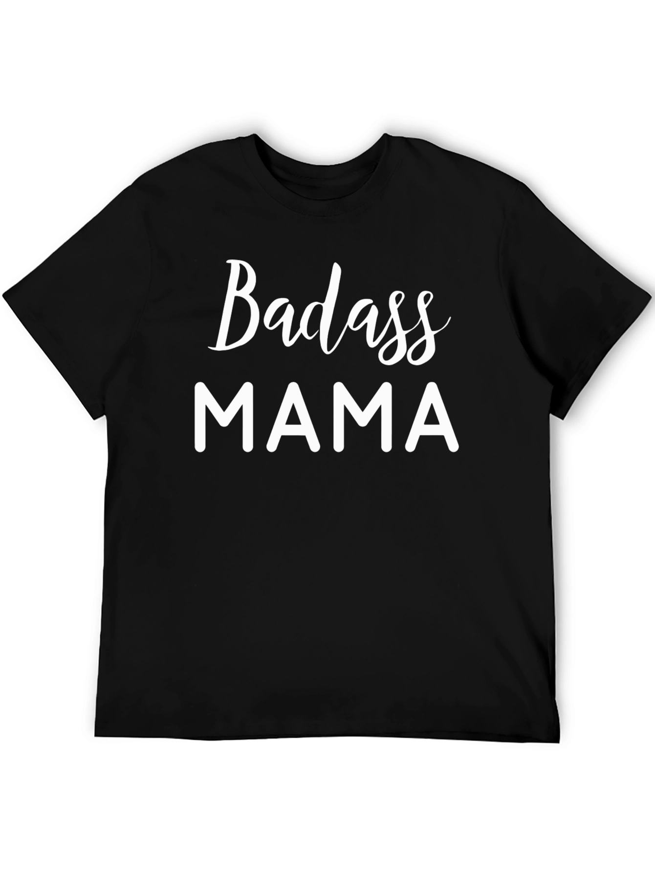 Badass Mama Graphic Tee - Black Cotton T-Shirt