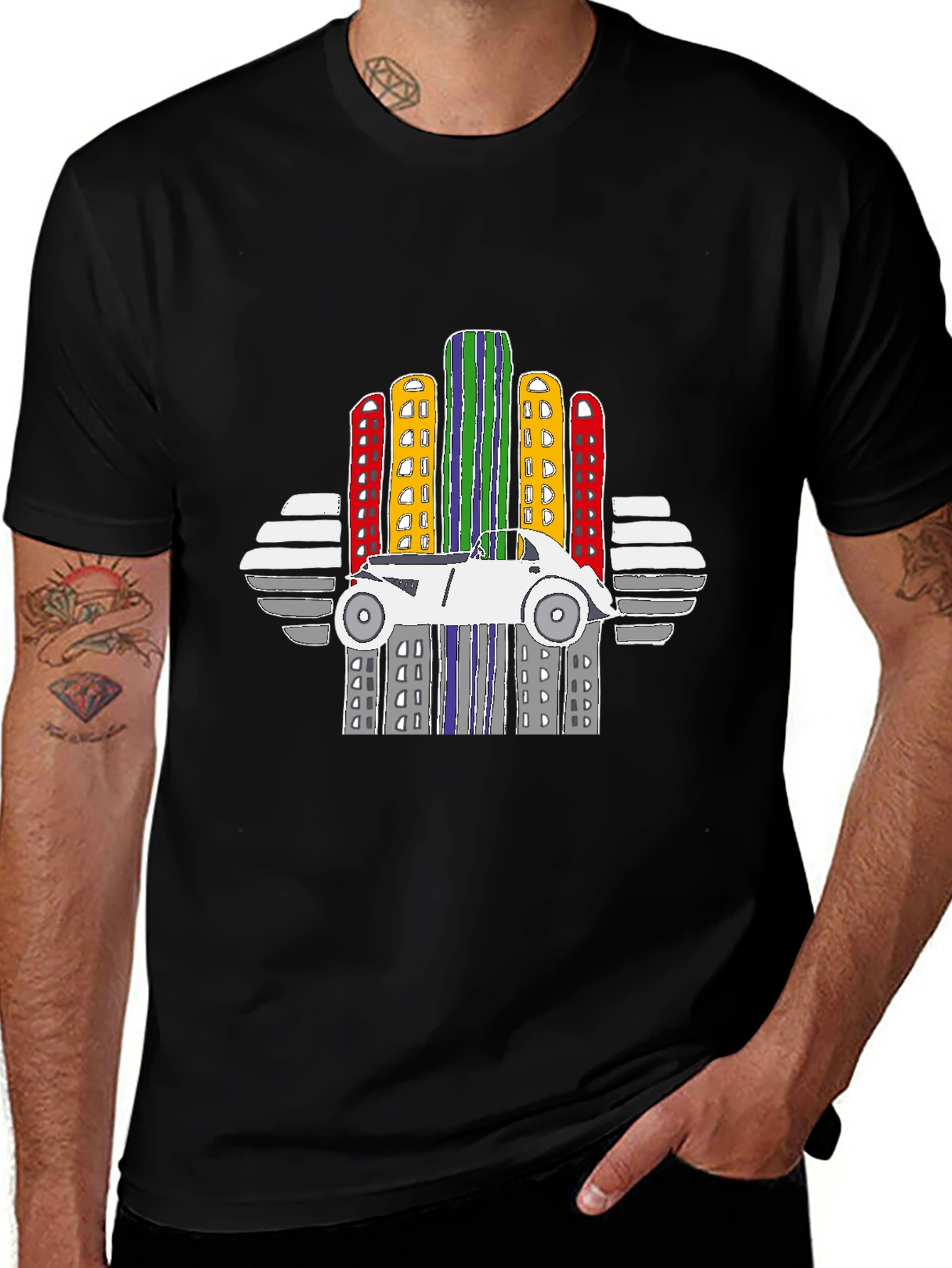 City Car Graphic T-Shirt