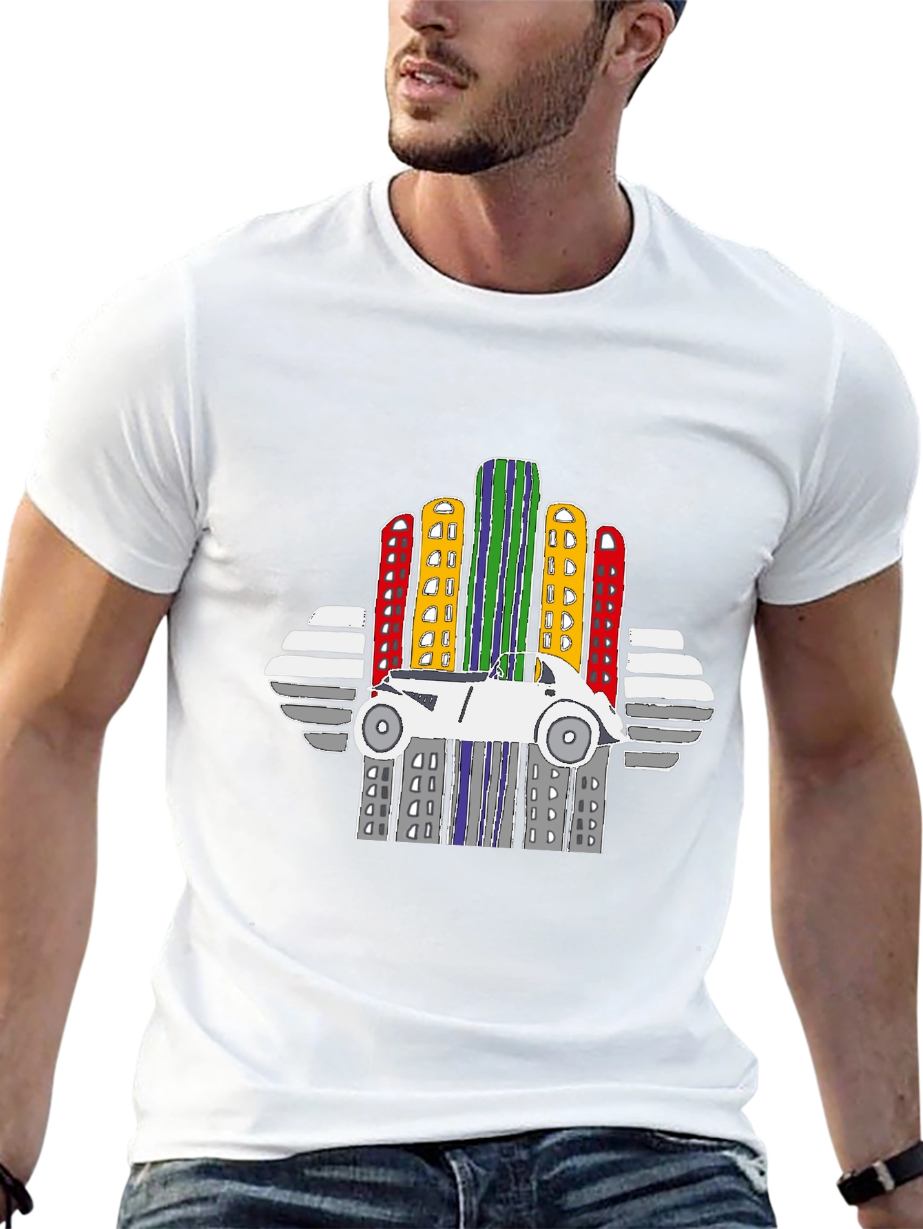 City Car Graphic T-Shirt