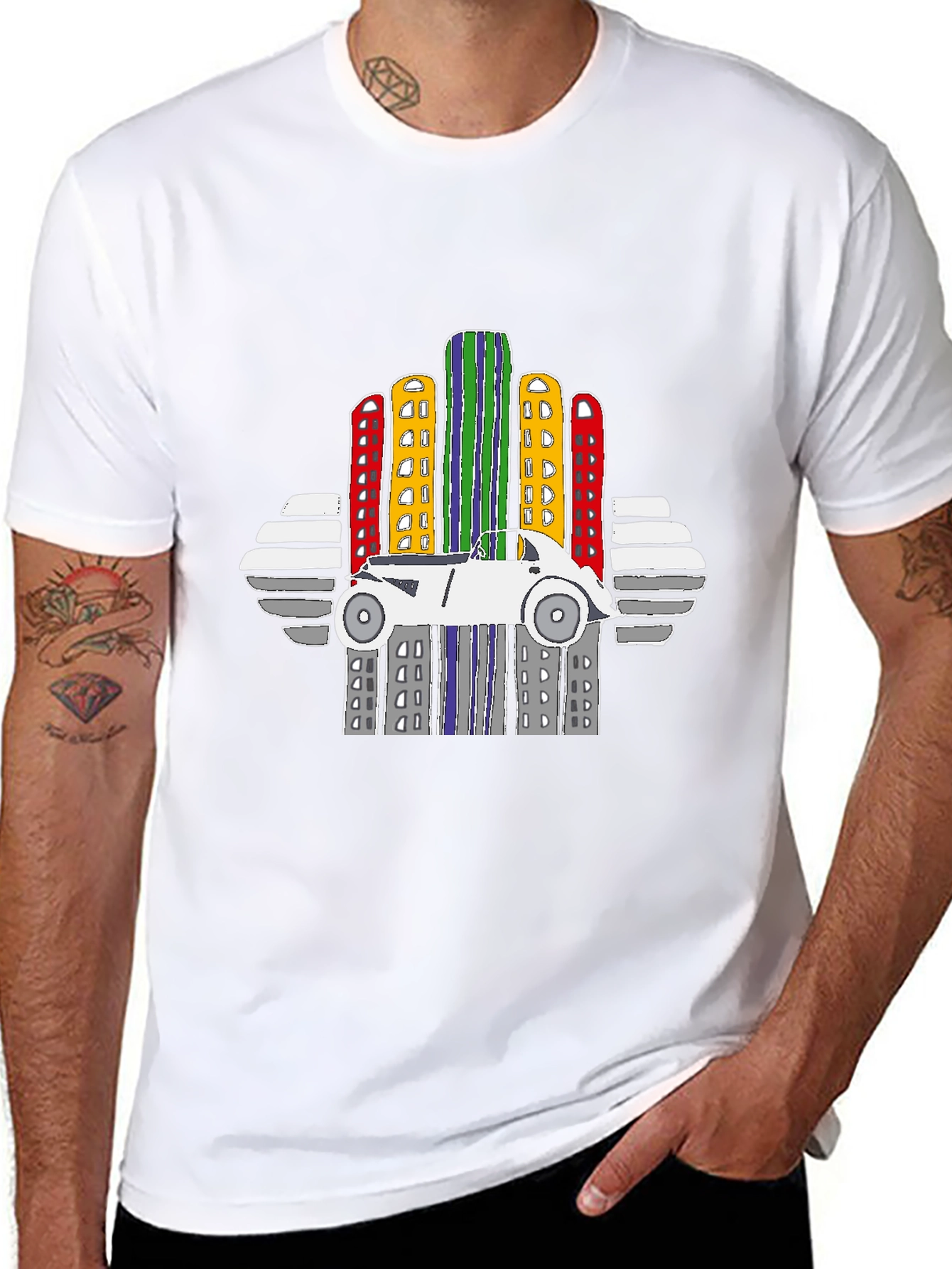 City Car Graphic T-Shirt