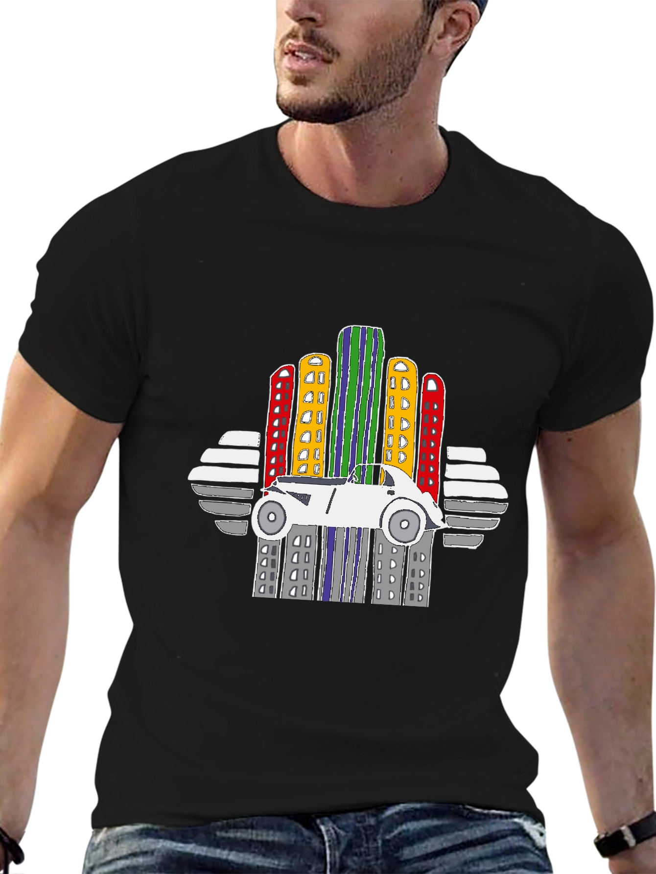 City Car Graphic T-Shirt