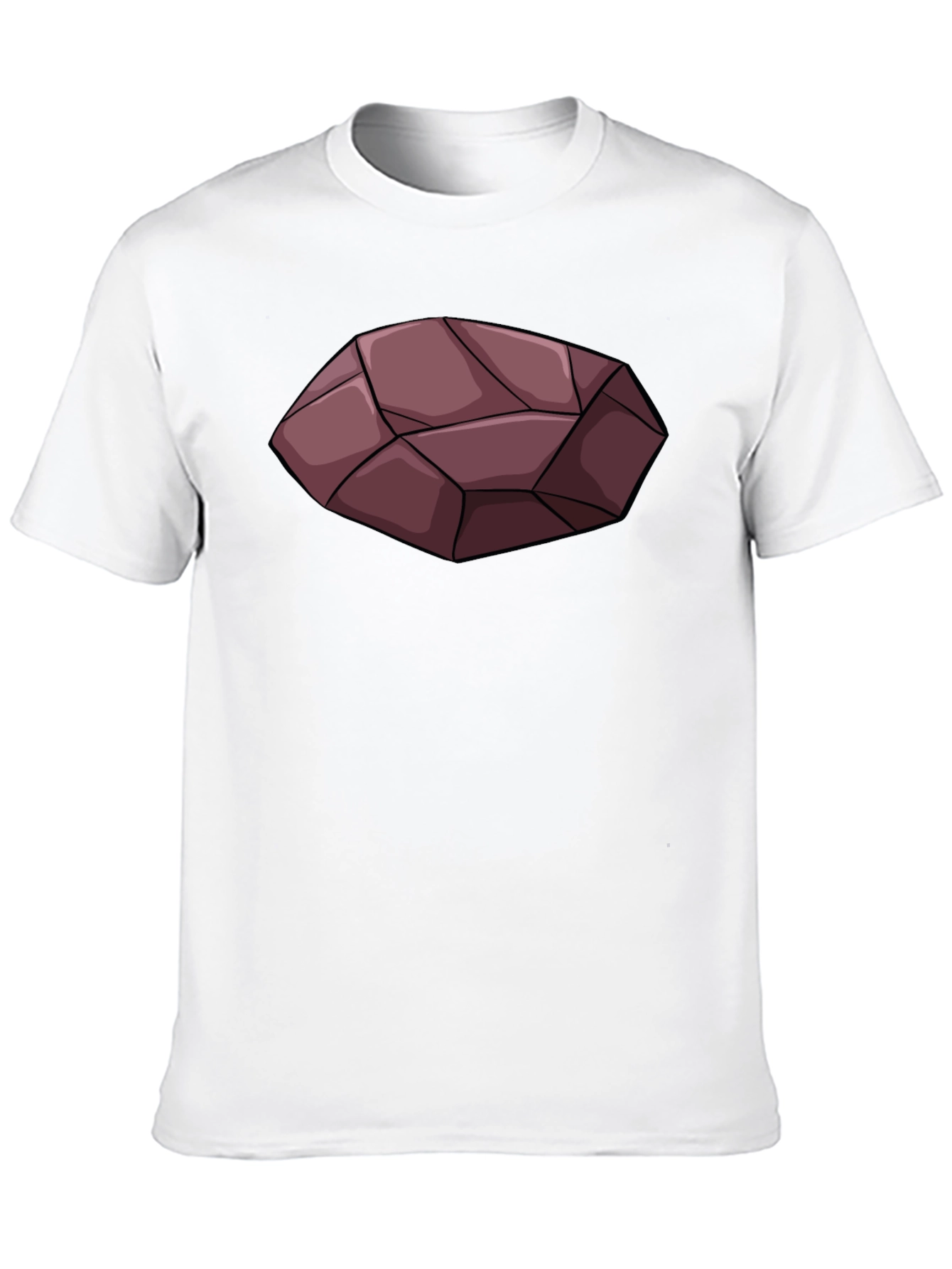Maroon Rock Graphic Black T-Shirt
