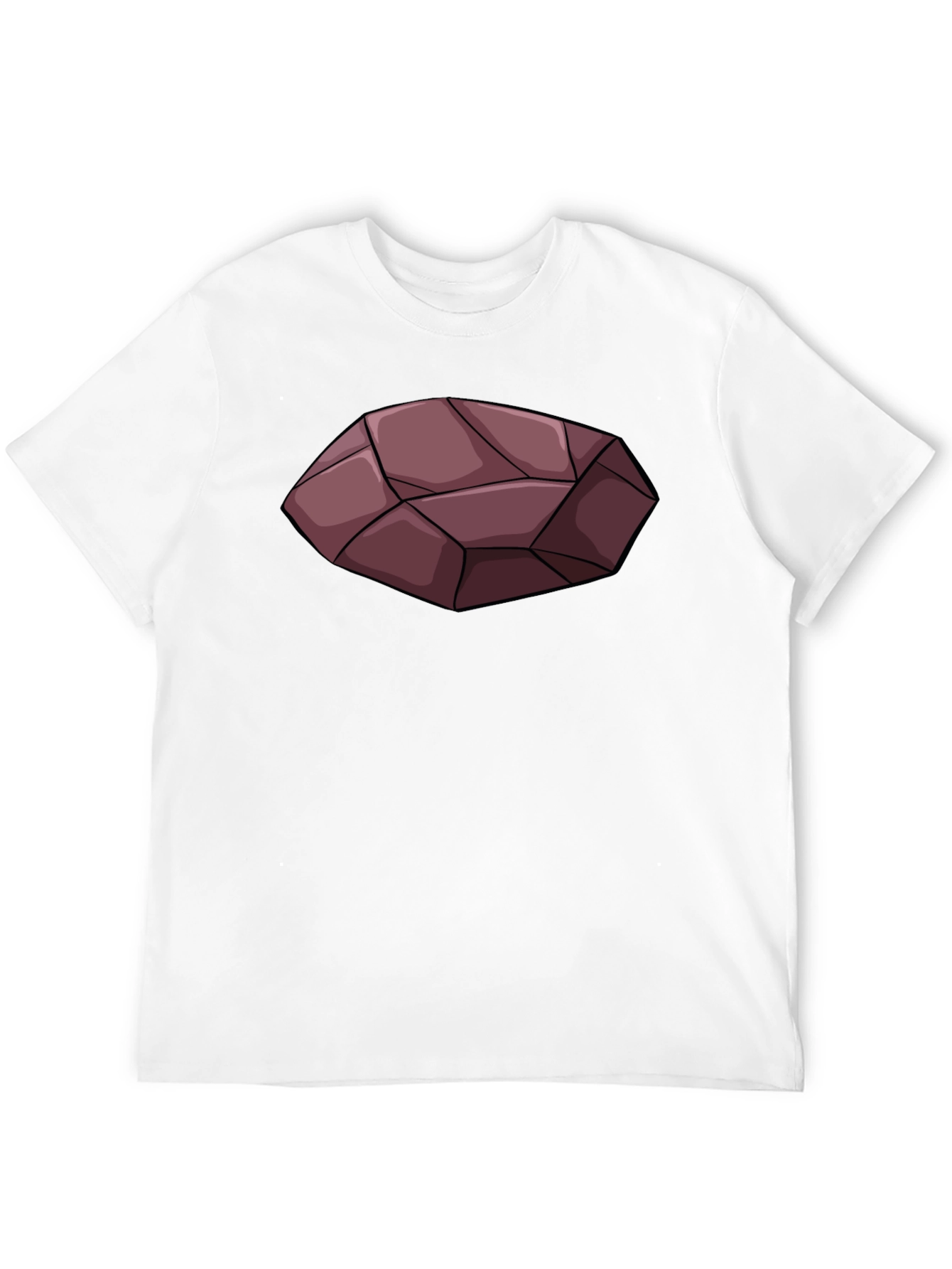 Maroon Rock Graphic Black T-Shirt