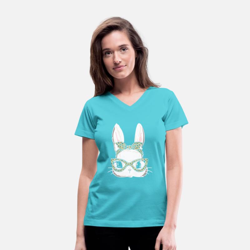 Teen Girl Mama Leopard Easter Bunny Face