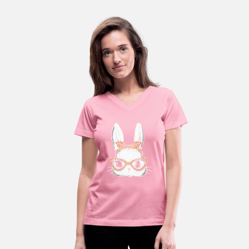 Teen Girl Mama Leopard Easter Bunny Face