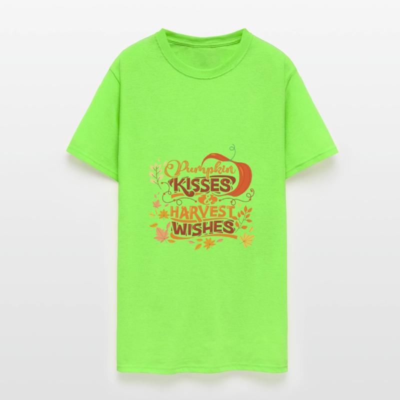 Thanksgiving Pumpkin Kisses Harvest Wishes