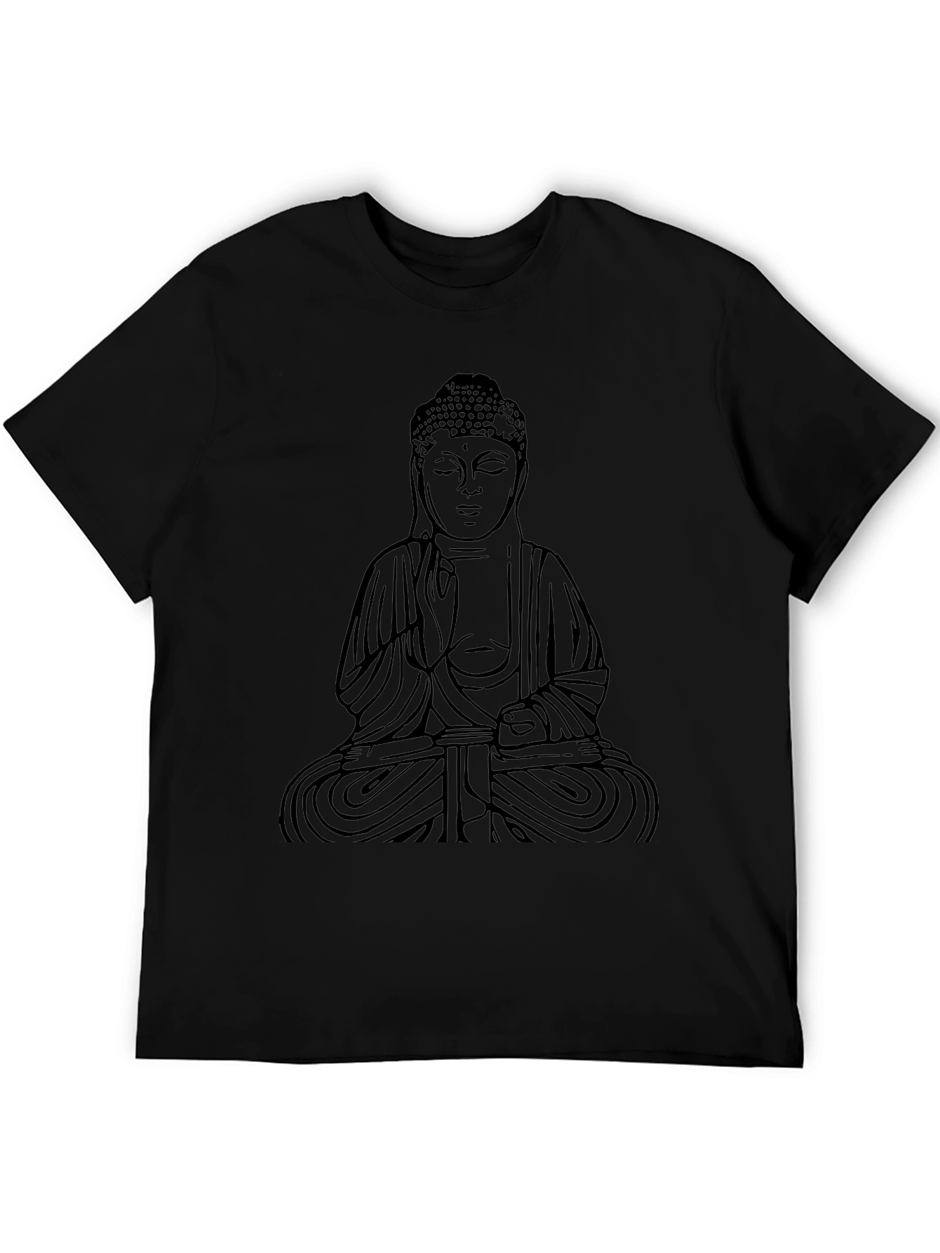 Buddha Graphic Black T-Shirt