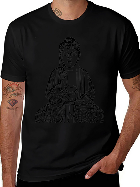 Buddha Graphic Black T-Shirt