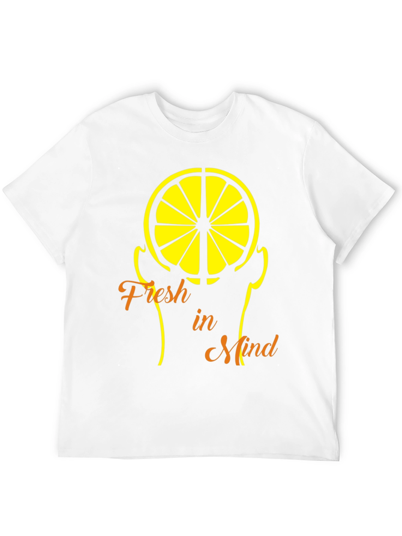 Fresh Mind Lemon Graphic Tee - Cool Summer Style