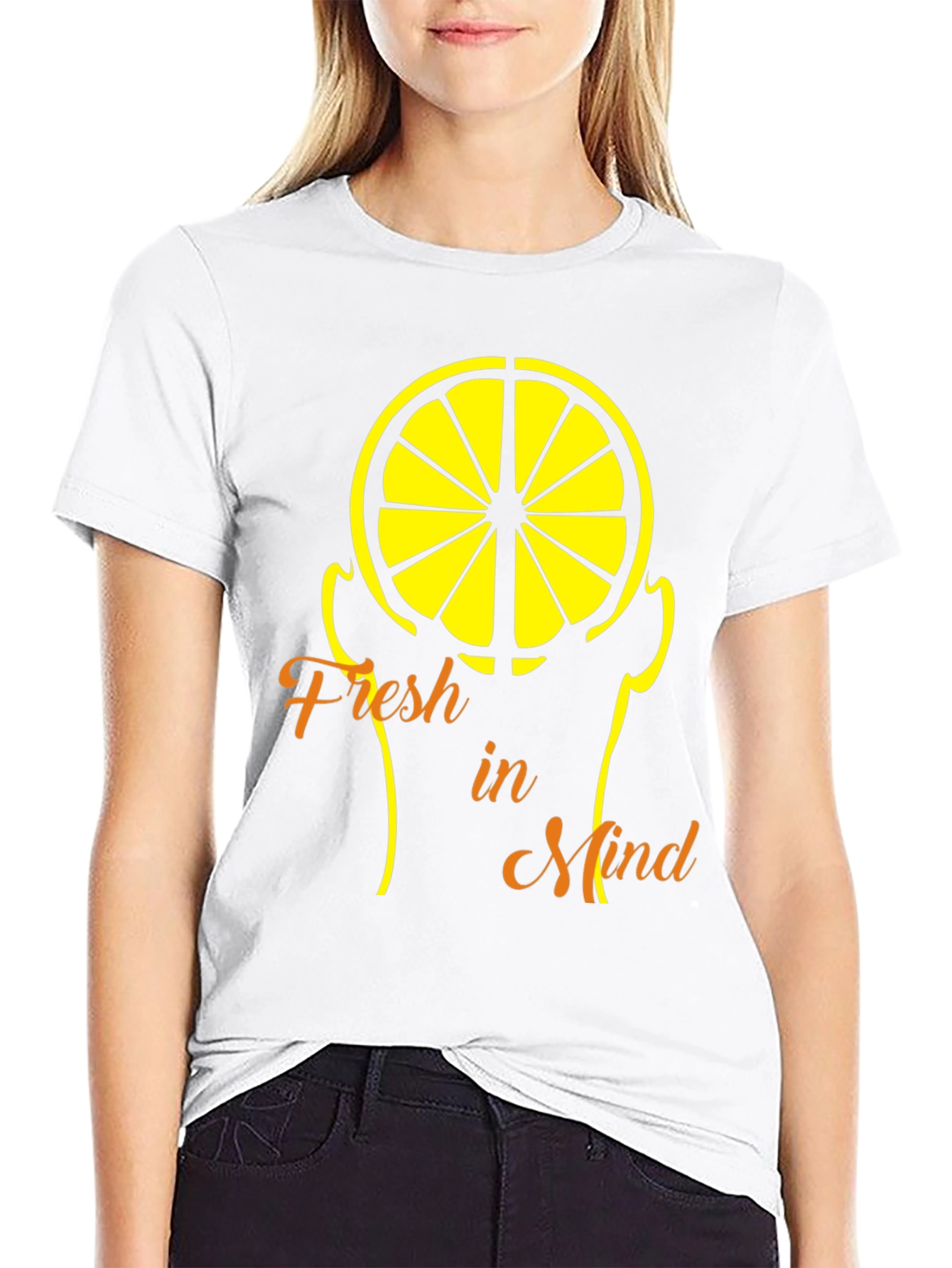 Fresh Mind Lemon Graphic Tee - Cool Summer Style