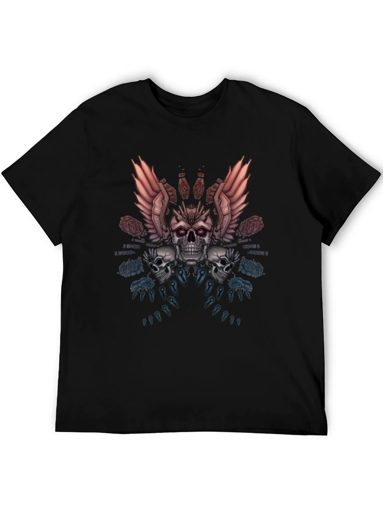 Skull & Wings Graphic Tee - Dark Fantasy Apparel