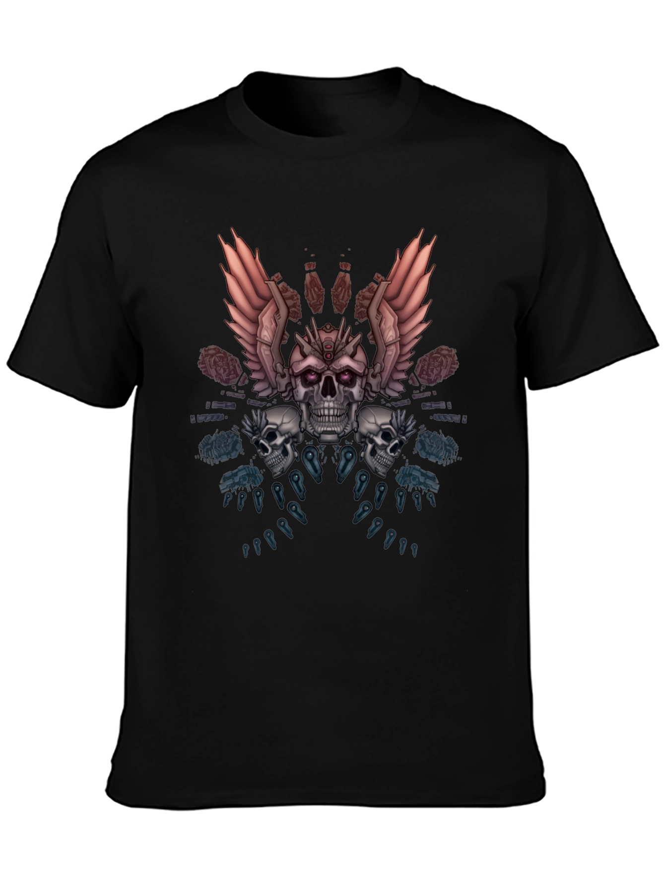 Skull & Wings Graphic Tee - Dark Fantasy Apparel