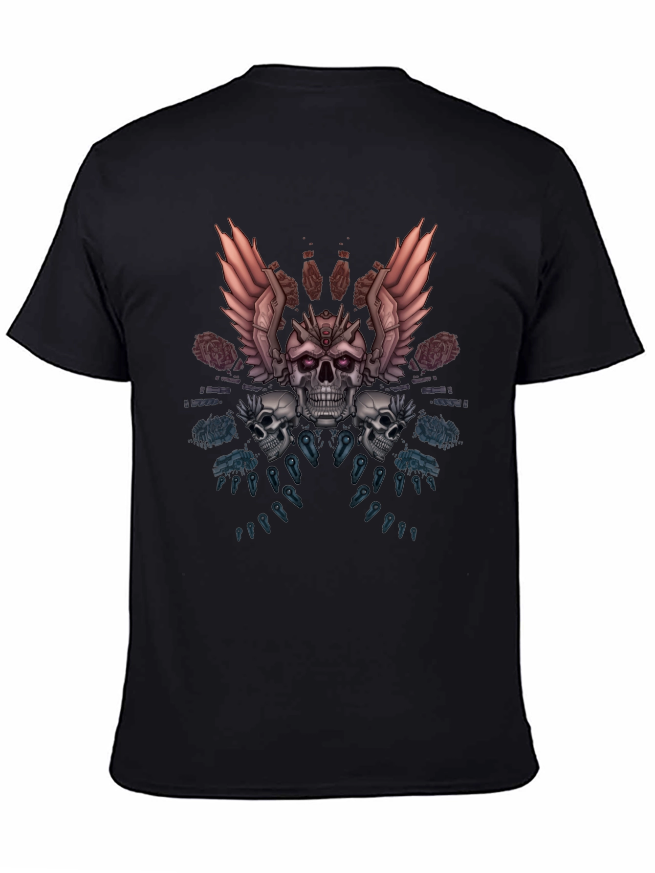 Skull & Wings Graphic Tee - Dark Fantasy Apparel