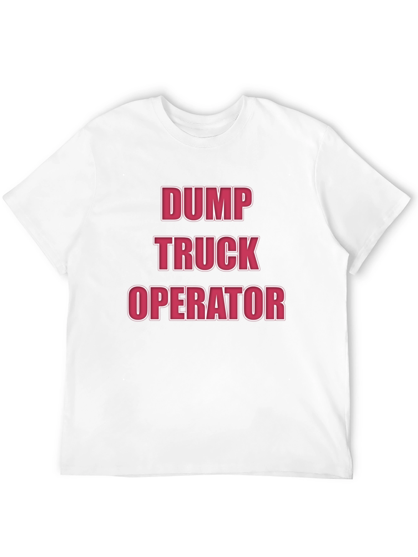 Dump Truck Operator T-Shirt - Black Crew Neck