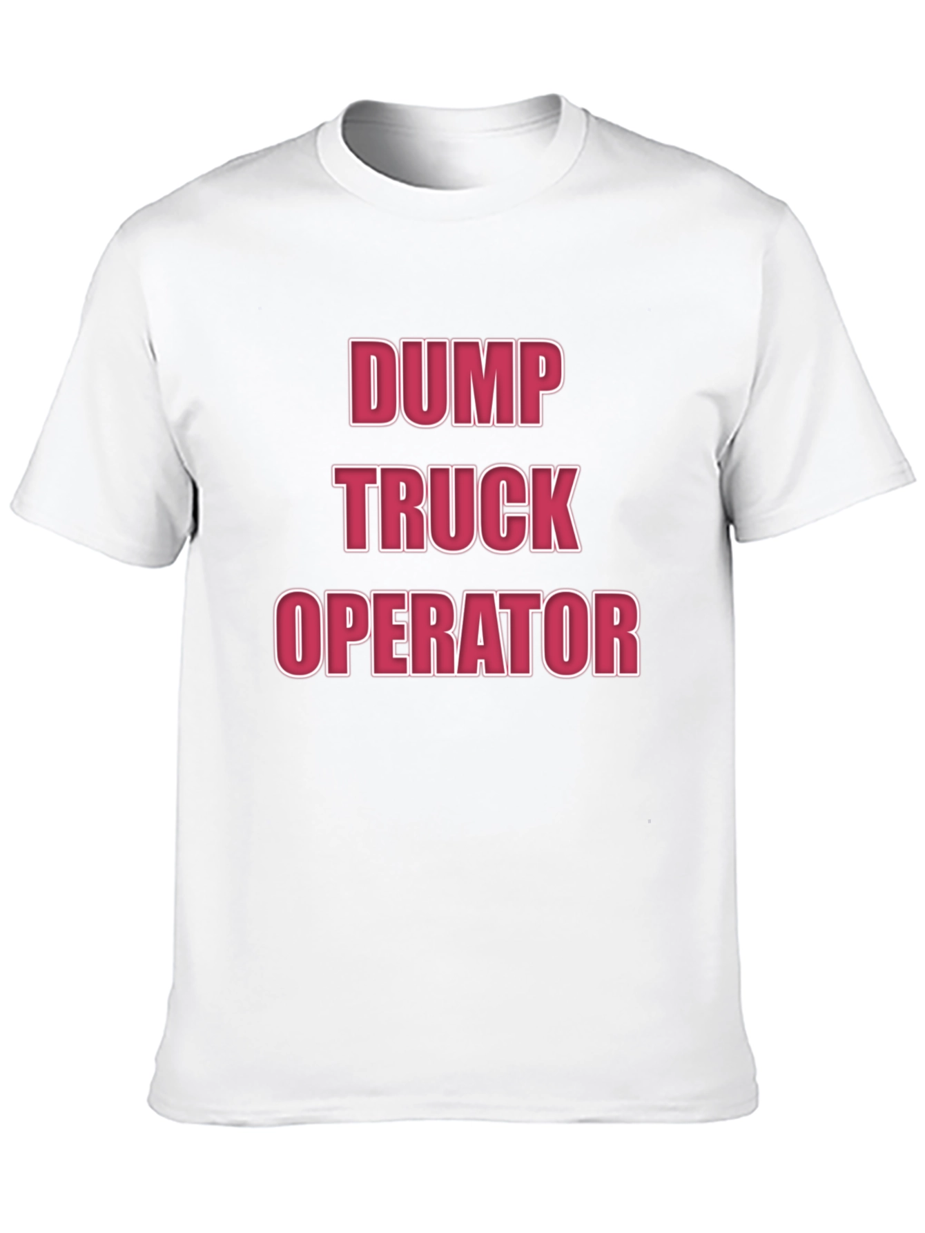 Dump Truck Operator T-Shirt - Black Crew Neck