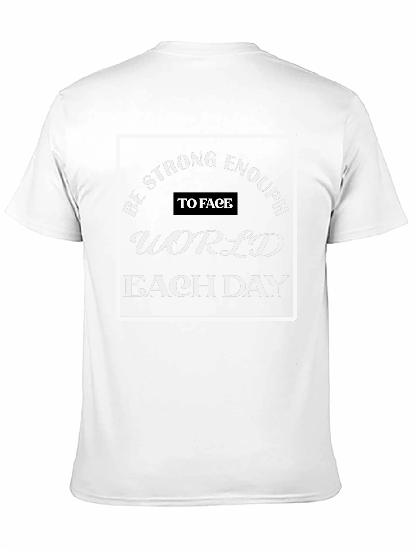 Be Strong Enough T-Shirt - Black Cotton Blend