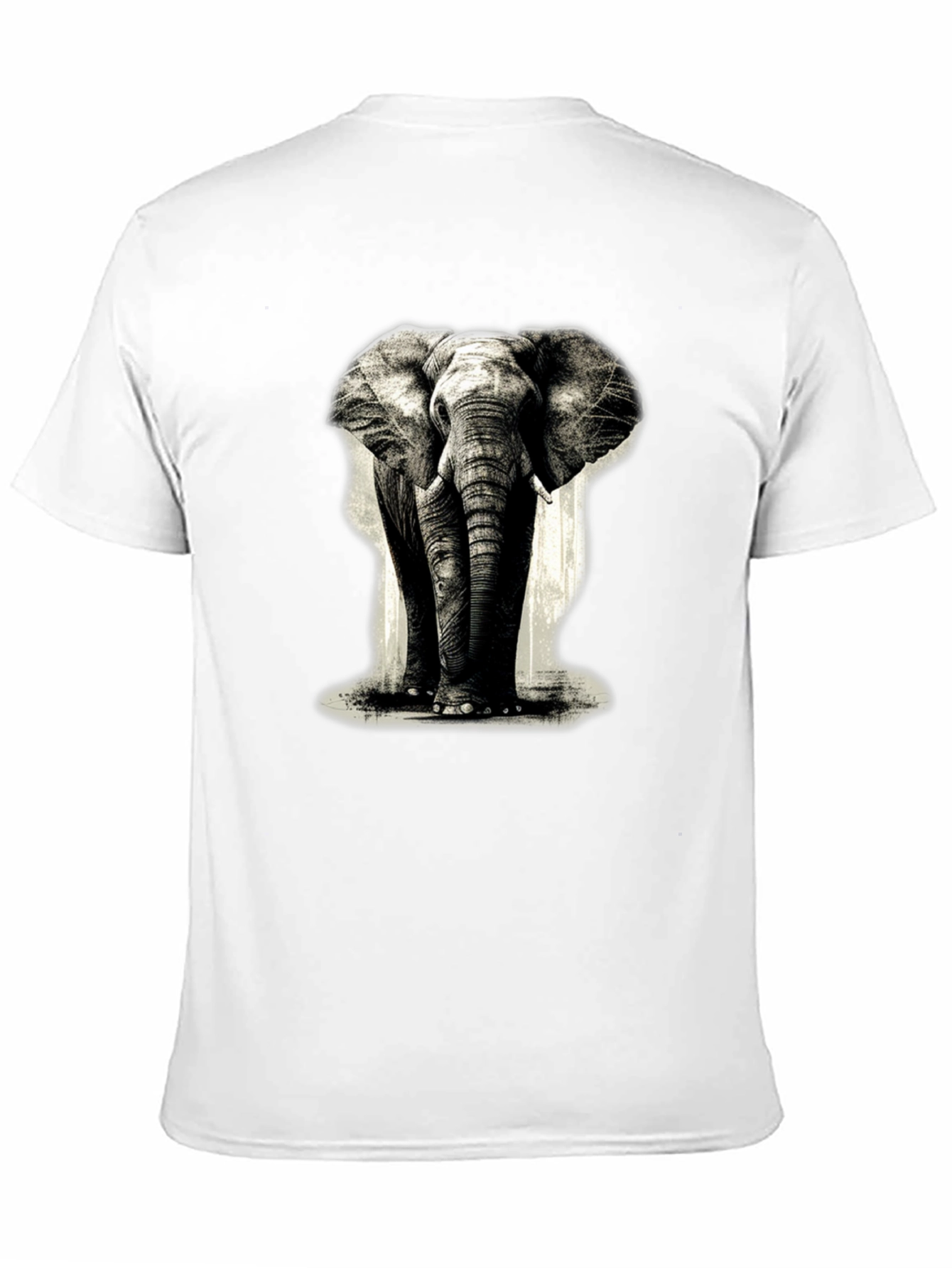 Elephant Graphic Black T-Shirt