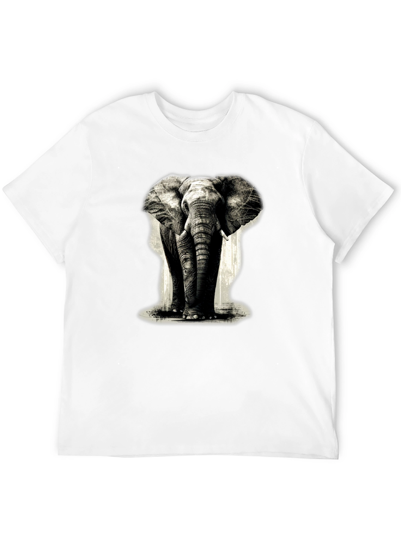 Elephant Graphic Black T-Shirt