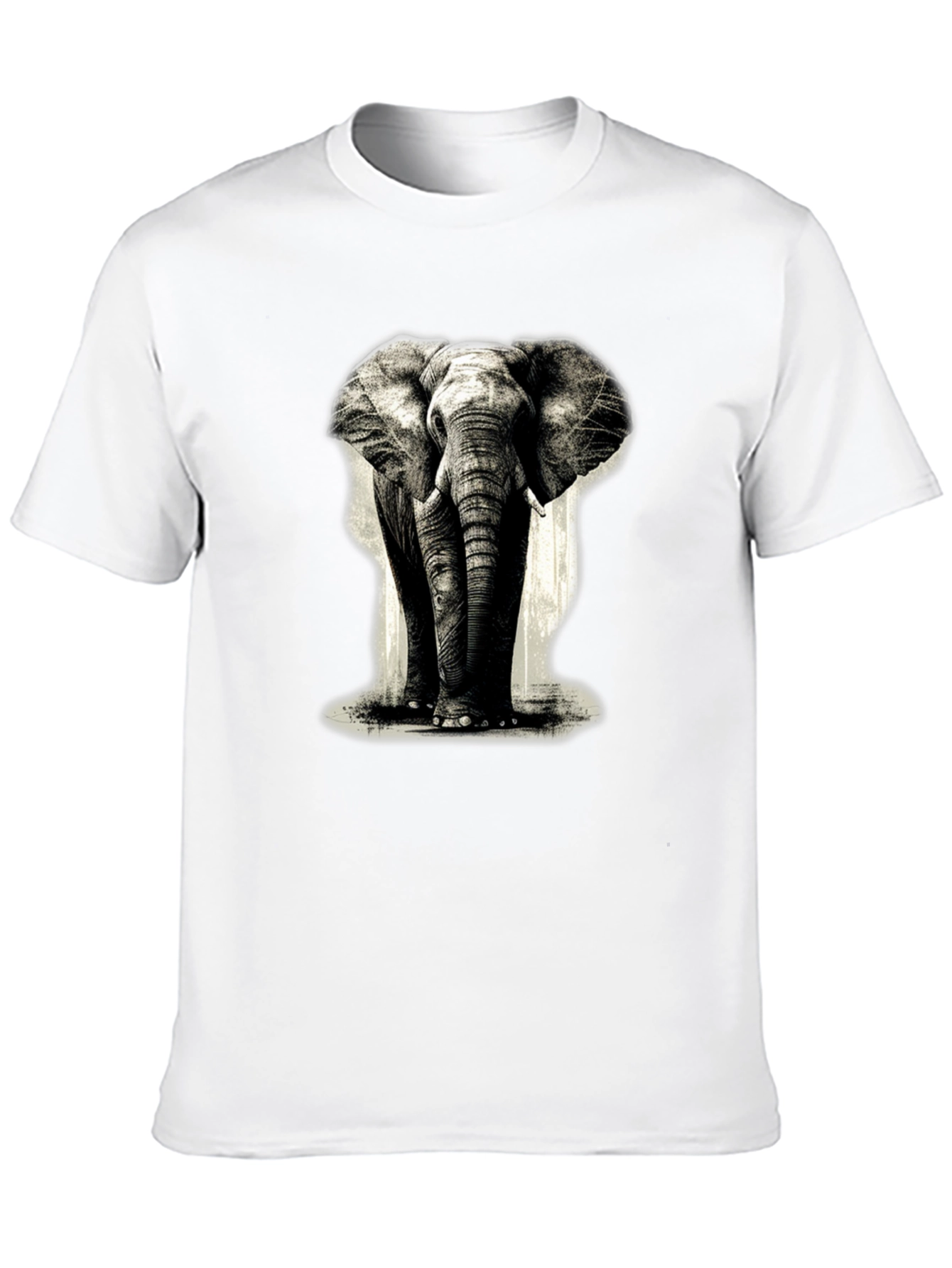 Elephant Graphic Black T-Shirt