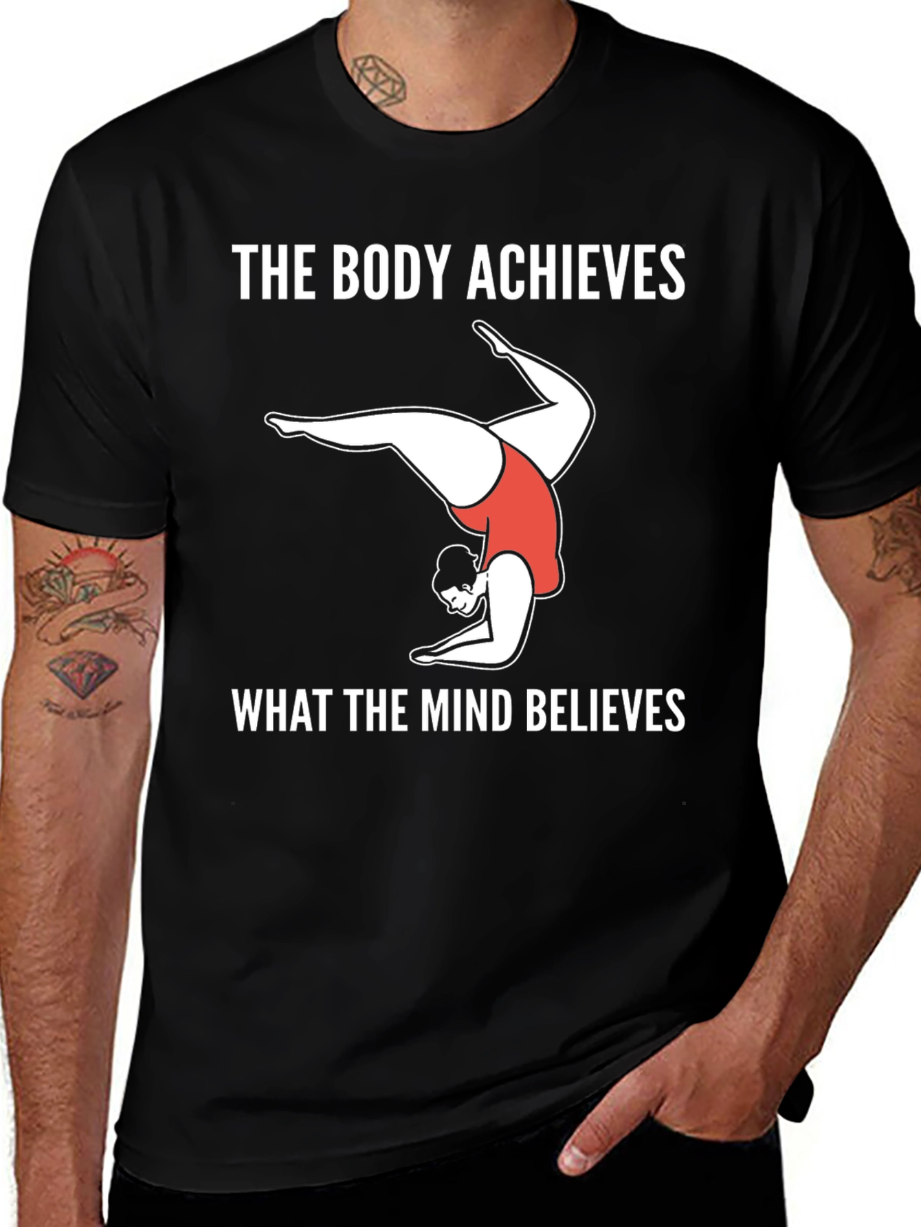 Body Achieves Mind Believes Graphic Tee