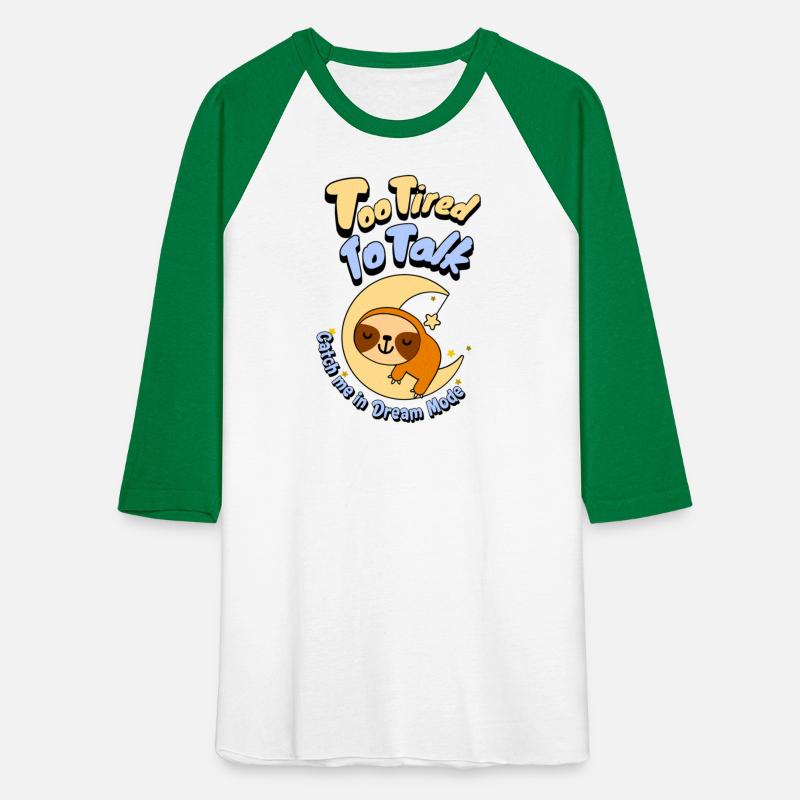 Too Tired To Talk Sloth on Moon T-Shirt