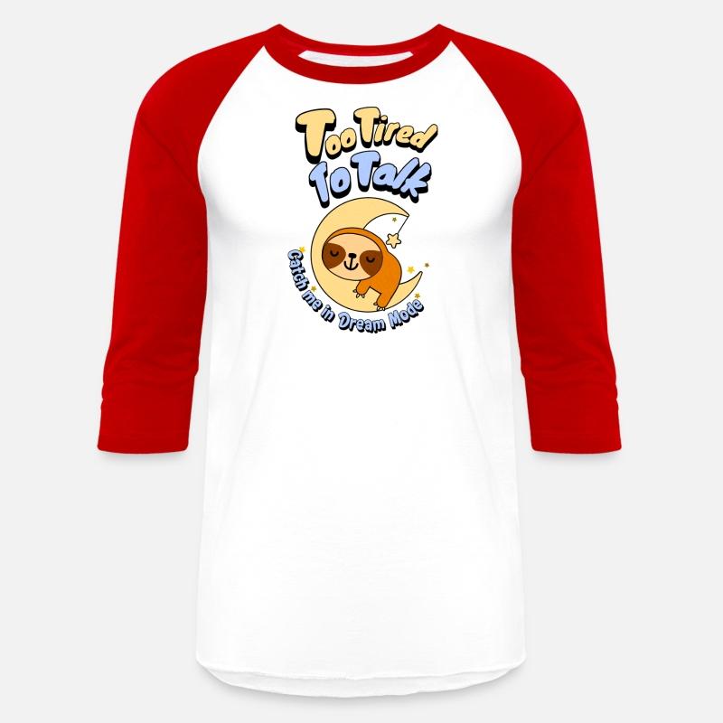 Too Tired To Talk Sloth on Moon T-Shirt