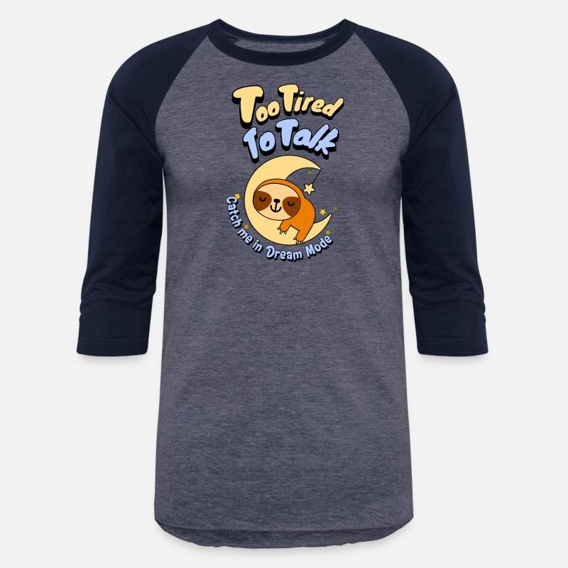 Too Tired To Talk Sloth on Moon T-Shirt
