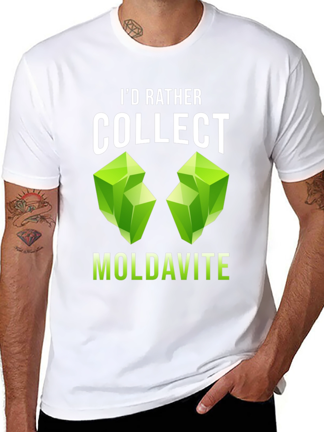 Collect Moldavite T-Shirt - Gemstone Lover Apparel