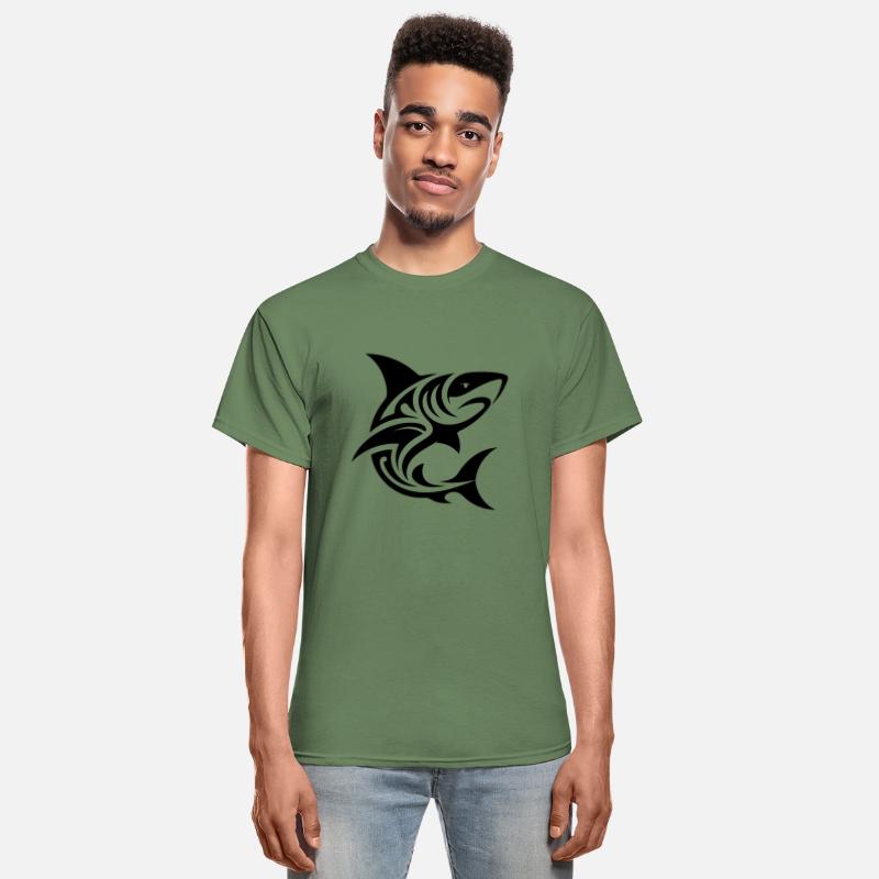 Tribal Tiger Shark Style Diver Fan Tattoo