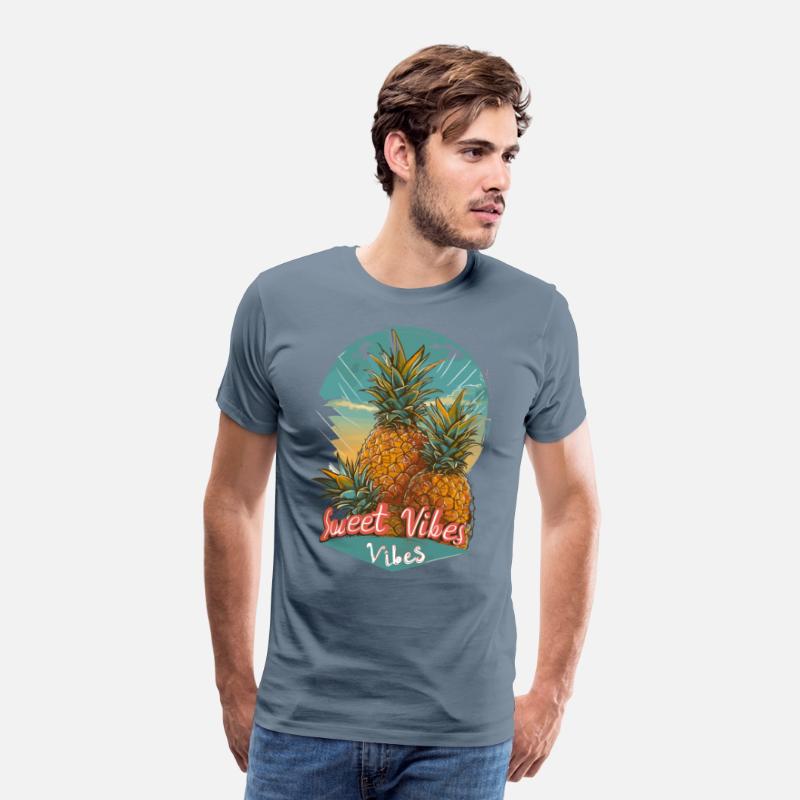 Tropical Pineapple Vibes Beach Sunset Fruit