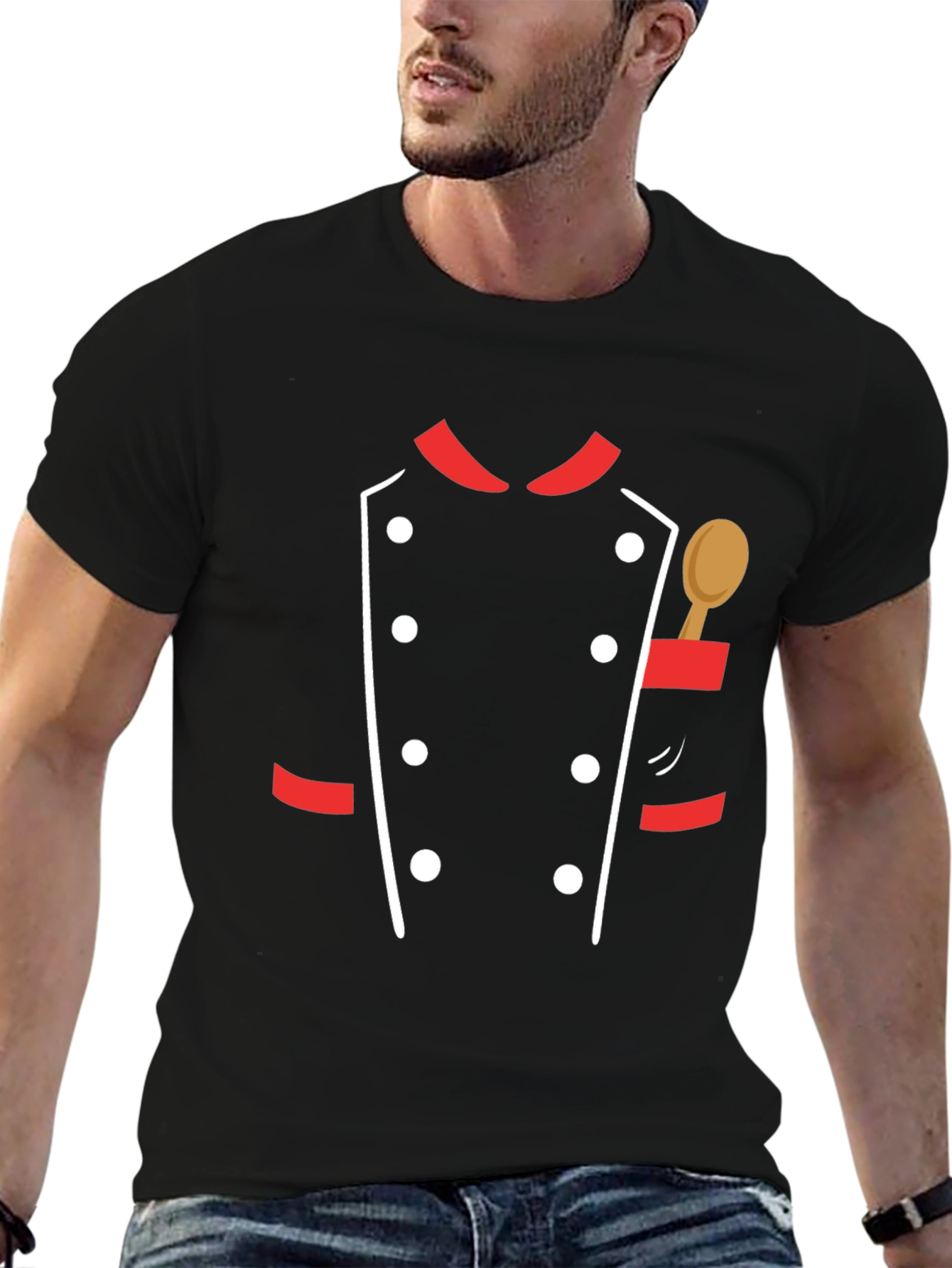 Chef Uniform T-Shirt - Fun Cook Costume Tee