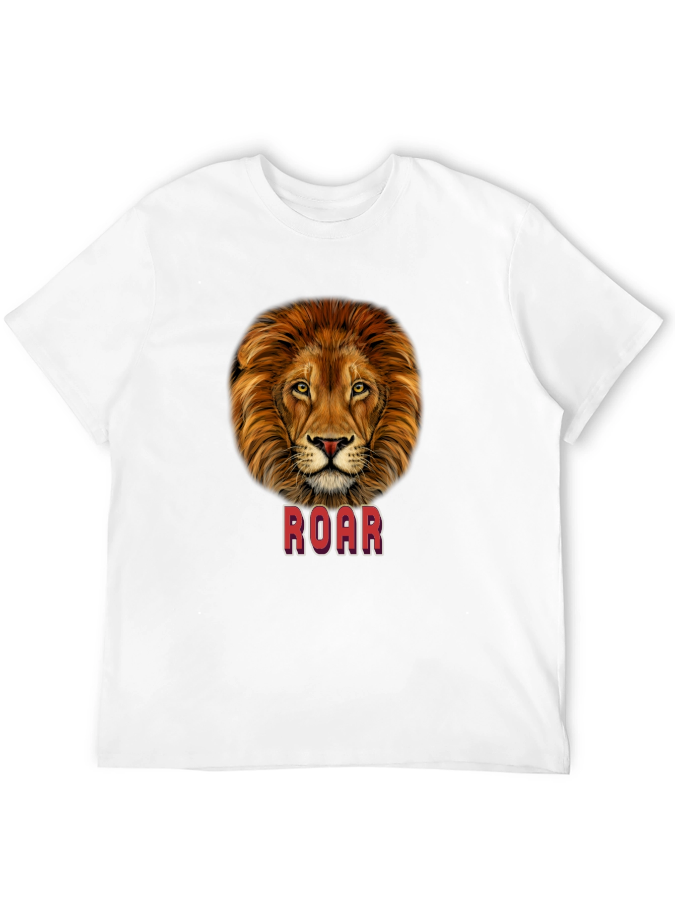 Lion Roar Graphic T-Shirt - Bold Animal Print Tee