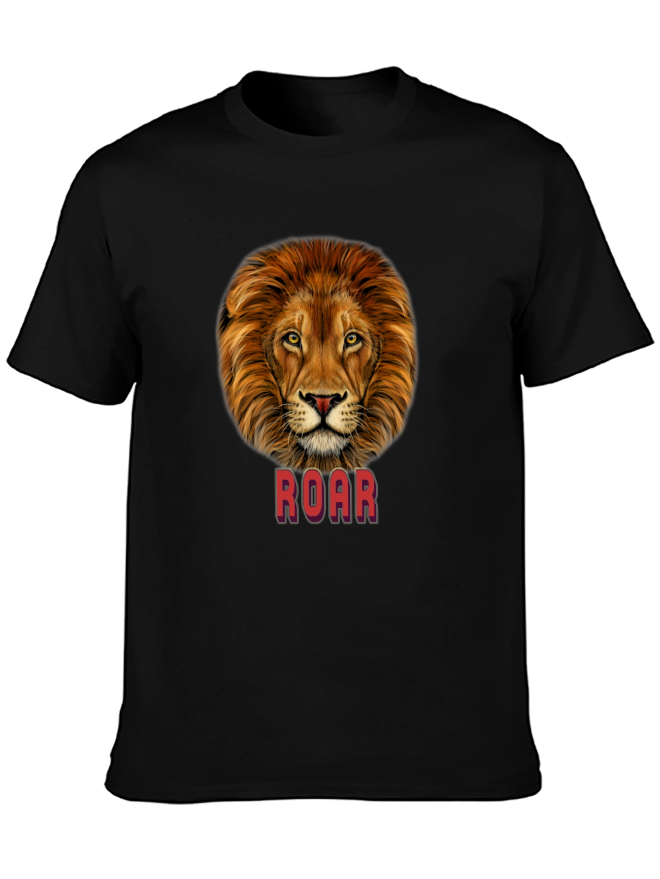Lion Roar Graphic T-Shirt - Bold Animal Print Tee
