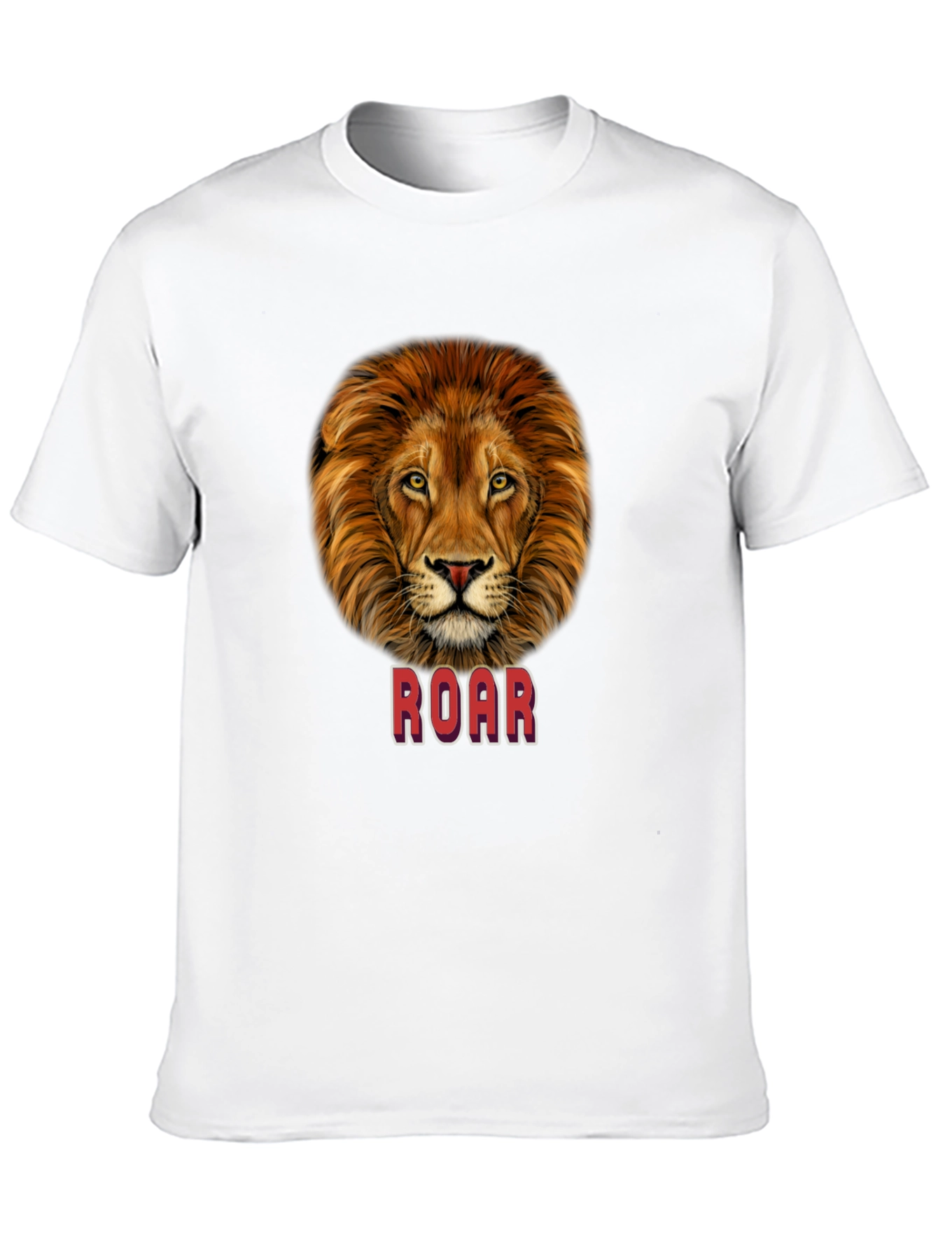 Lion Roar Graphic T-Shirt - Bold Animal Print Tee