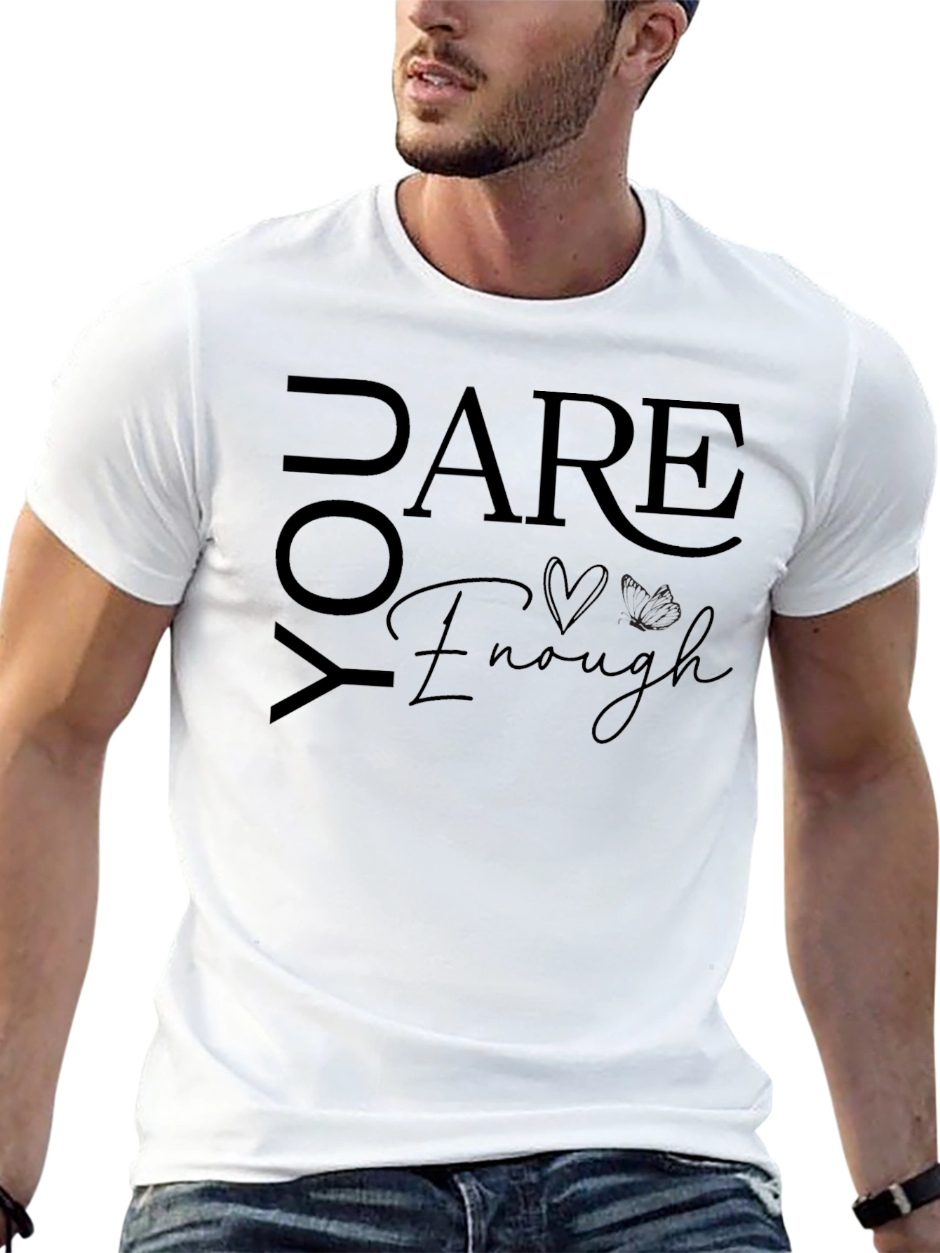 Dare You Enough Graphic Tee - Trendy Statement Shirt