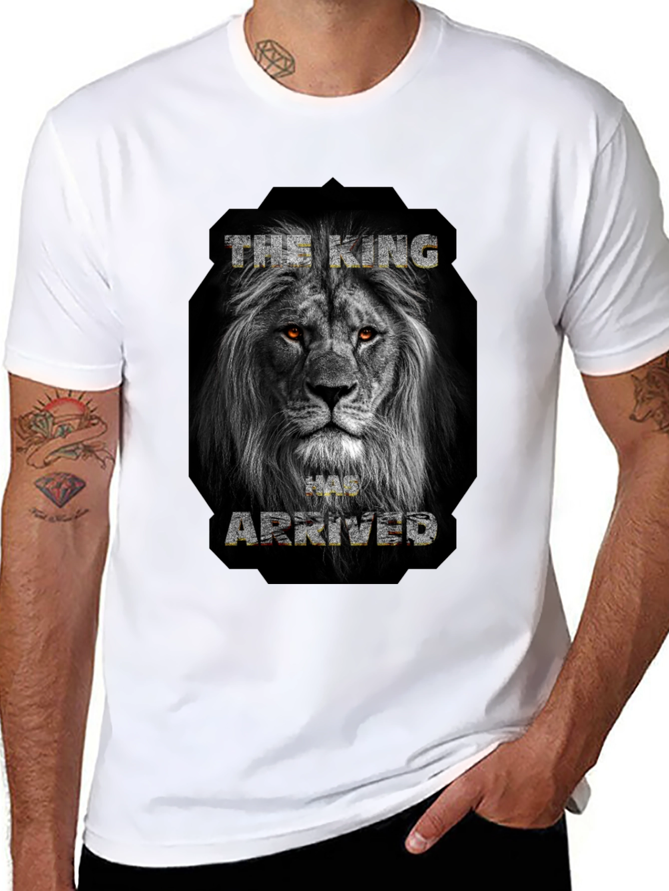 The King Has Arrived T-Shirt - Lion Graphic