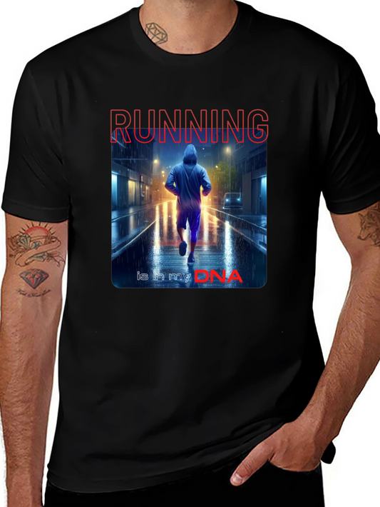 Running DNA Black Graphic Tee
