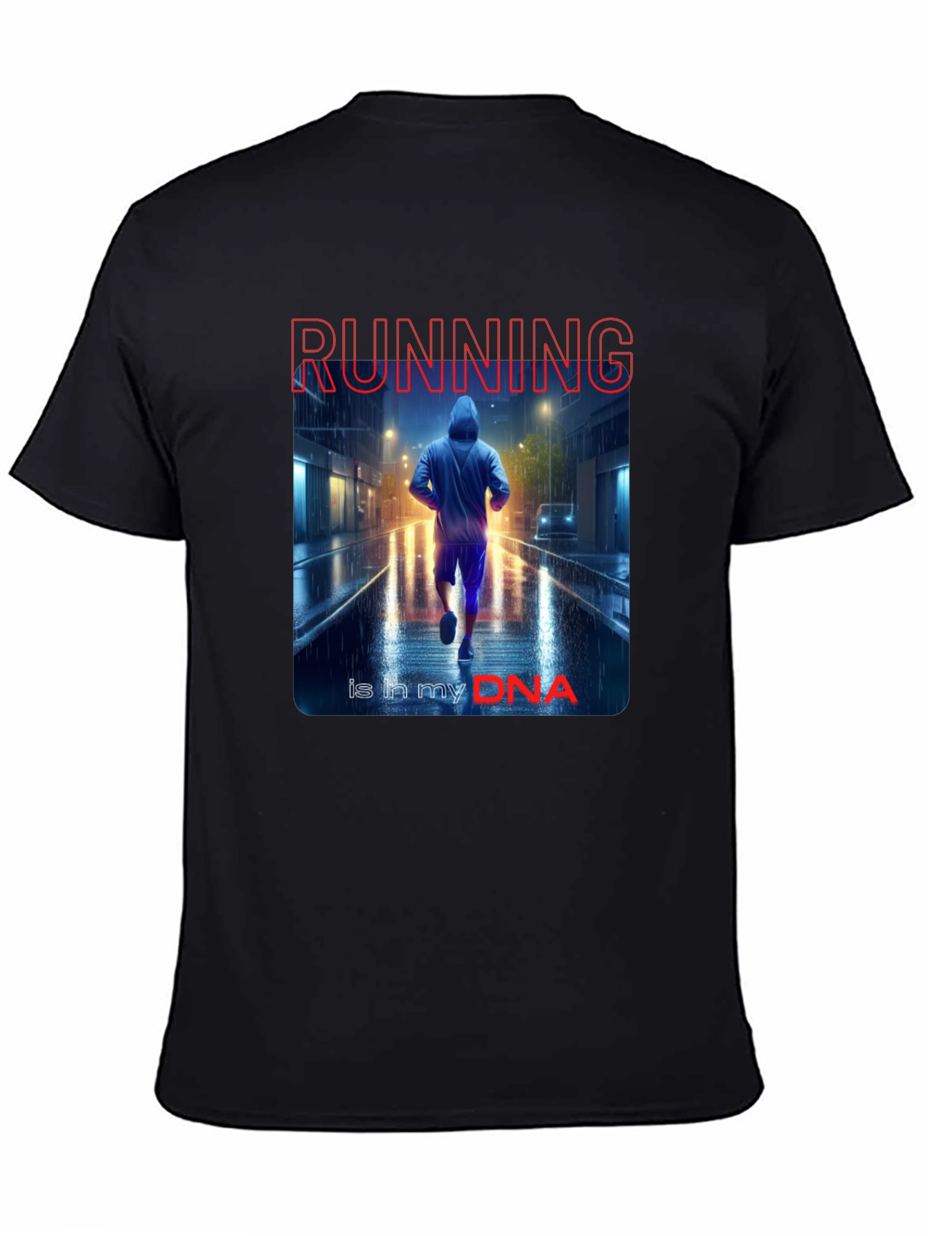 Running DNA Black Graphic Tee