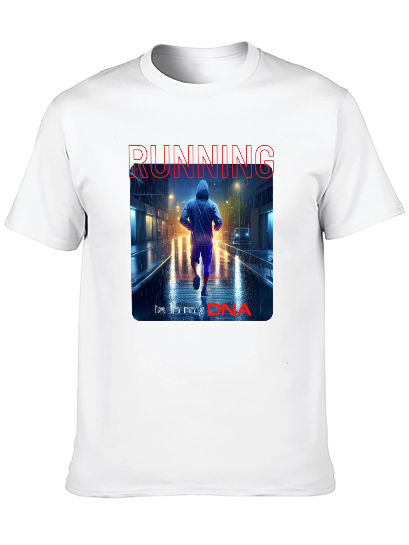 Running DNA Black Graphic Tee