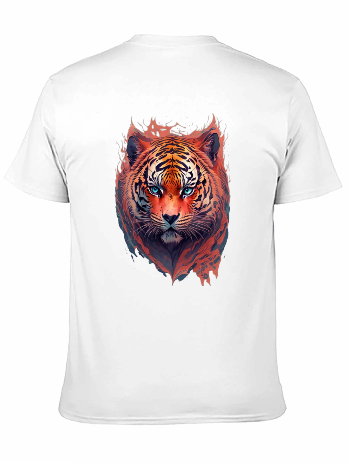 Fiery Tiger Graphic Tee - Bold Animal Print