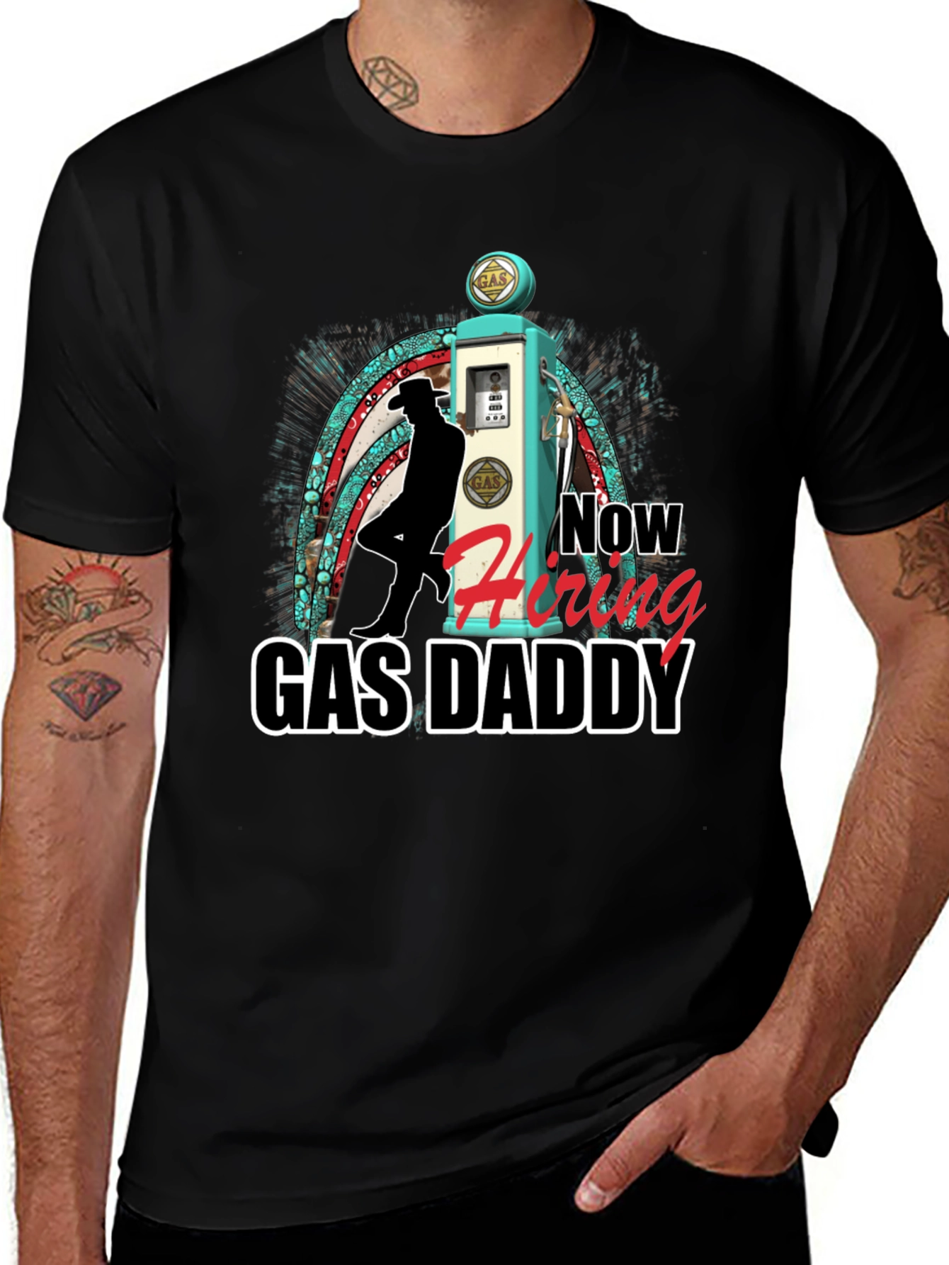 Now Hiring Gas Daddy Graphic T-Shirt