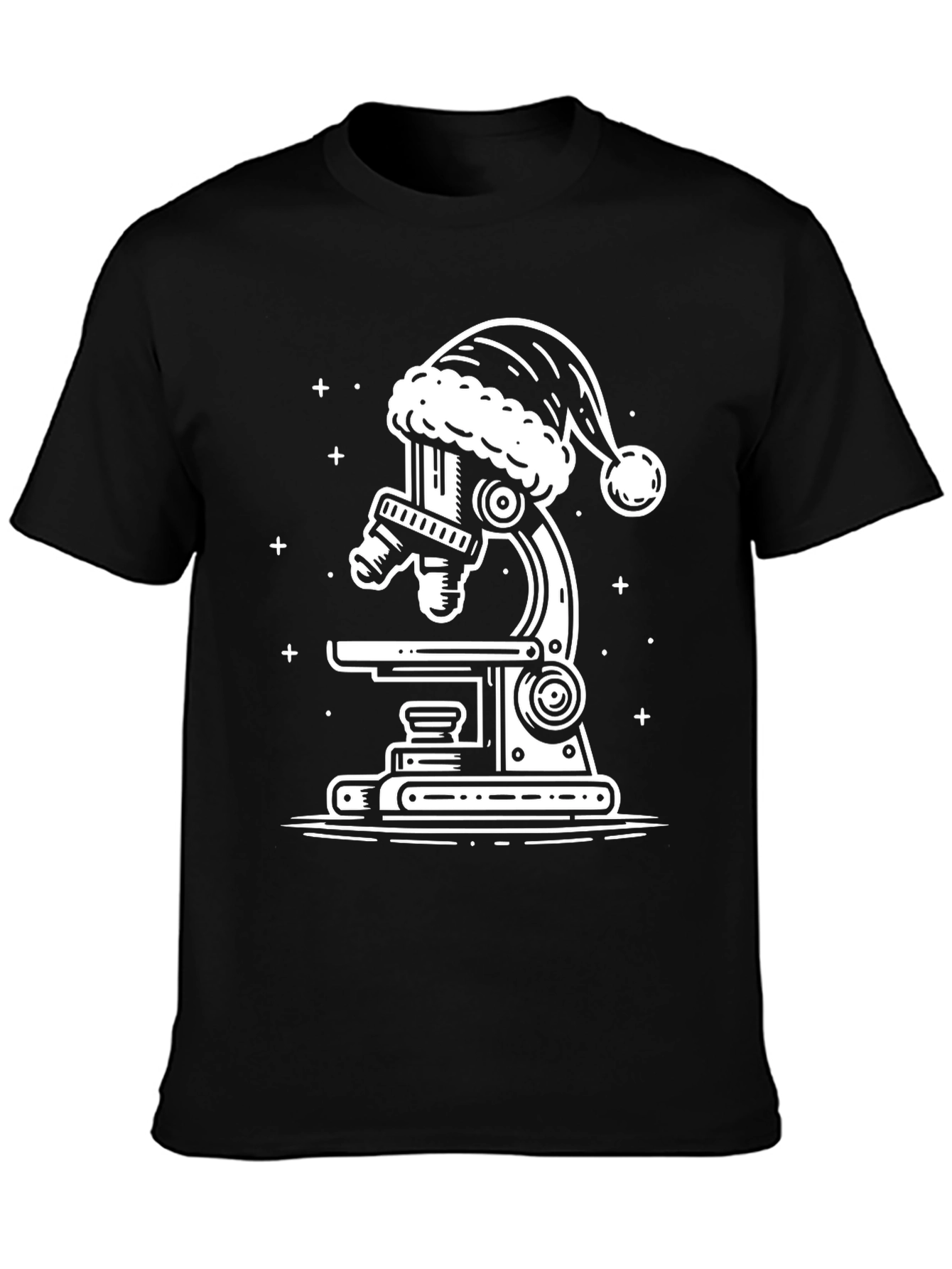 Christmas Microscope Graphic T-Shirt