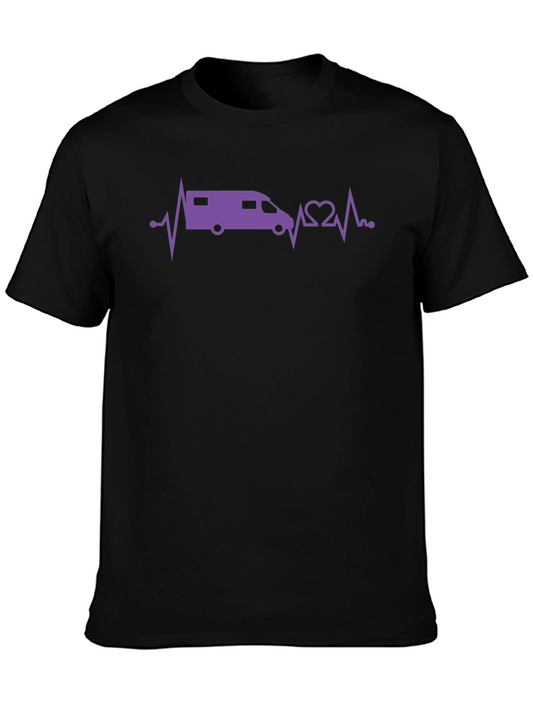 RV Heartbeat T-Shirt - Camper Van Love!