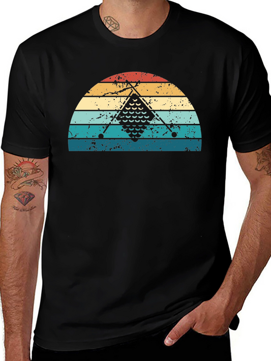 Vintage Billiards T-Shirt - Retro Pool Player Tee