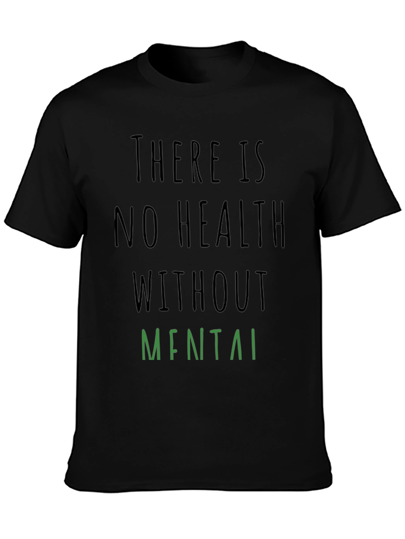 Mental Health Awareness T-Shirt - Black