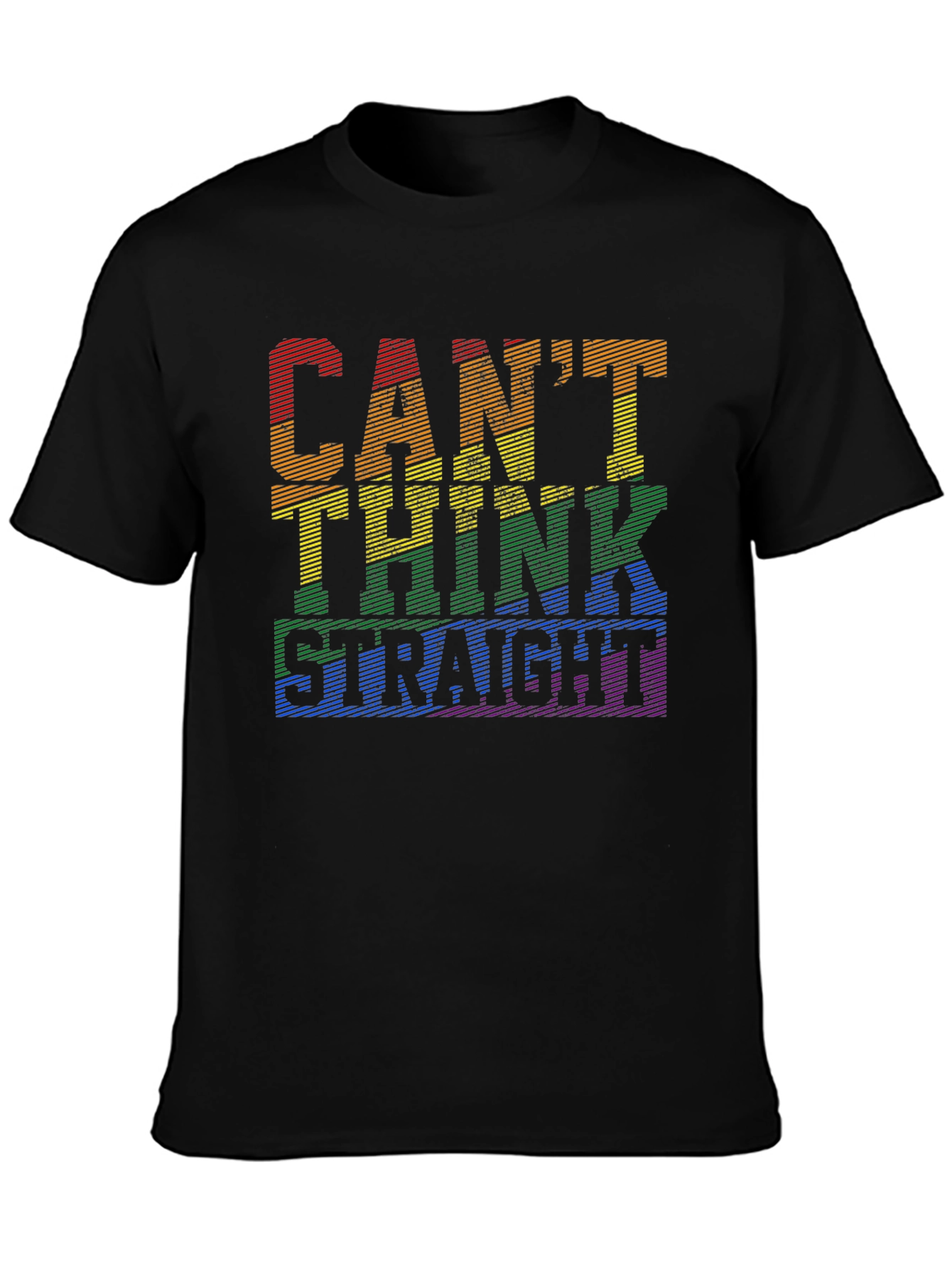 Cant Think Straight LGBT Pride T-Shirt
