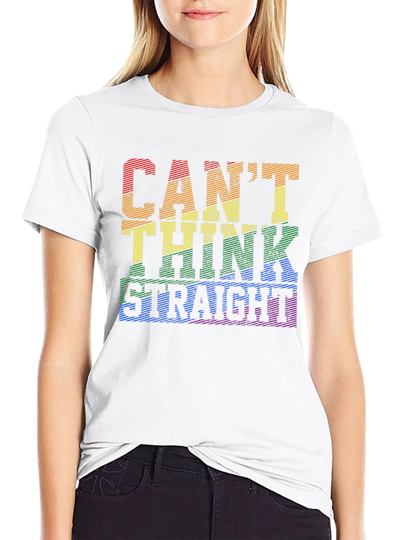 Cant Think Straight LGBT Pride T-Shirt