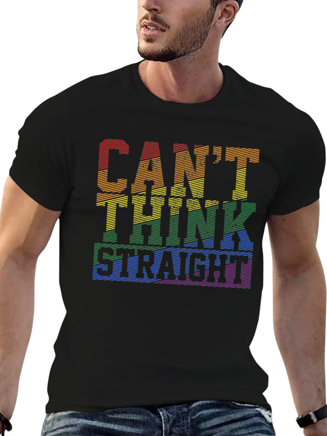 Cant Think Straight LGBT Pride T-Shirt